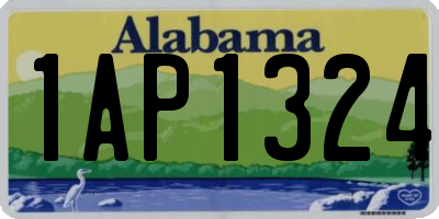 AL license plate 1AP1324