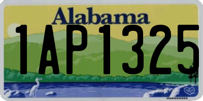 AL license plate 1AP1325