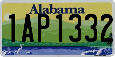 AL license plate 1AP1332