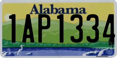 AL license plate 1AP1334