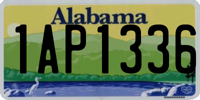 AL license plate 1AP1336