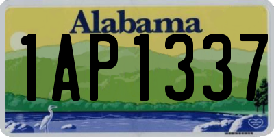 AL license plate 1AP1337