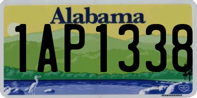 AL license plate 1AP1338