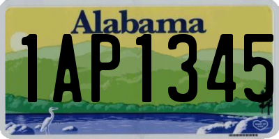 AL license plate 1AP1345