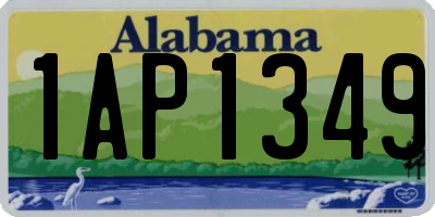 AL license plate 1AP1349