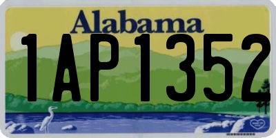 AL license plate 1AP1352
