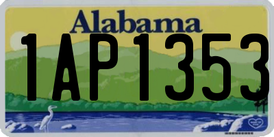 AL license plate 1AP1353