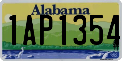 AL license plate 1AP1354