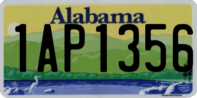 AL license plate 1AP1356