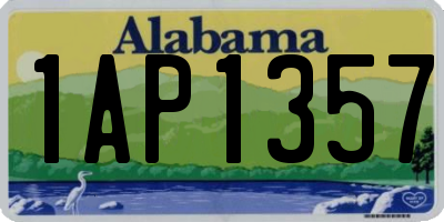 AL license plate 1AP1357