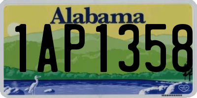 AL license plate 1AP1358