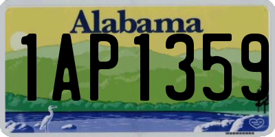 AL license plate 1AP1359