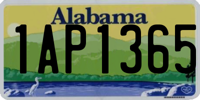 AL license plate 1AP1365