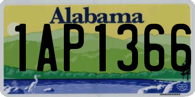 AL license plate 1AP1366