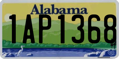 AL license plate 1AP1368