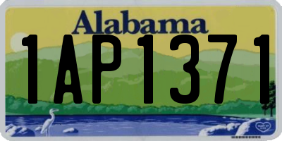 AL license plate 1AP1371
