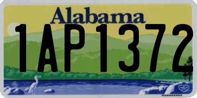 AL license plate 1AP1372