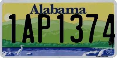 AL license plate 1AP1374