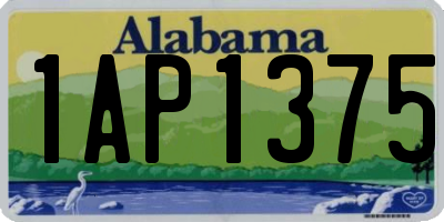 AL license plate 1AP1375