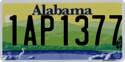 AL license plate 1AP1377