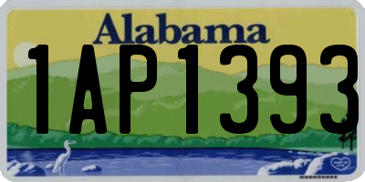 AL license plate 1AP1393