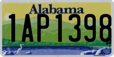 AL license plate 1AP1398