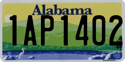 AL license plate 1AP1402