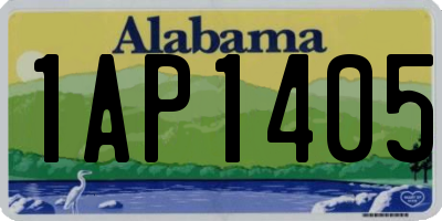 AL license plate 1AP1405