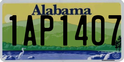 AL license plate 1AP1407
