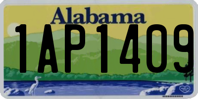 AL license plate 1AP1409