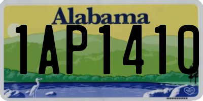 AL license plate 1AP1410