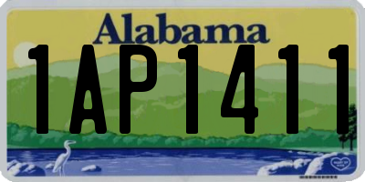 AL license plate 1AP1411