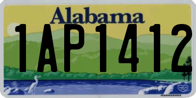 AL license plate 1AP1412