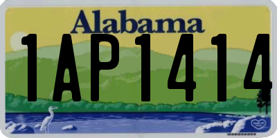 AL license plate 1AP1414