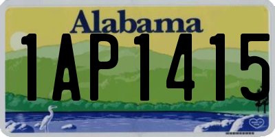 AL license plate 1AP1415