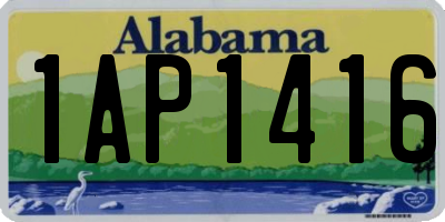 AL license plate 1AP1416