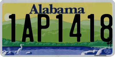 AL license plate 1AP1418
