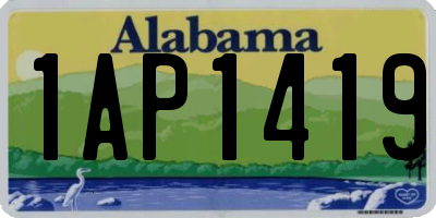 AL license plate 1AP1419