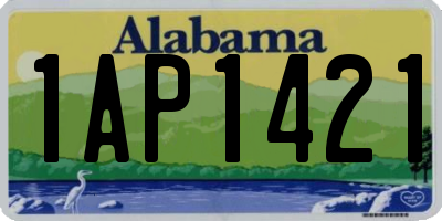 AL license plate 1AP1421