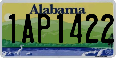 AL license plate 1AP1422