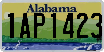 AL license plate 1AP1423