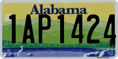 AL license plate 1AP1424