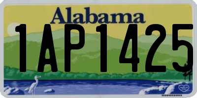 AL license plate 1AP1425