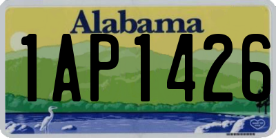 AL license plate 1AP1426