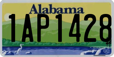 AL license plate 1AP1428