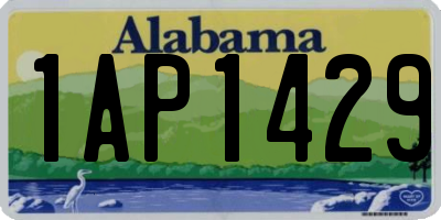 AL license plate 1AP1429