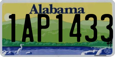 AL license plate 1AP1433