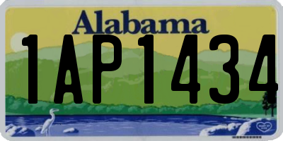 AL license plate 1AP1434