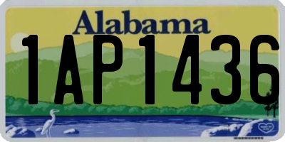 AL license plate 1AP1436