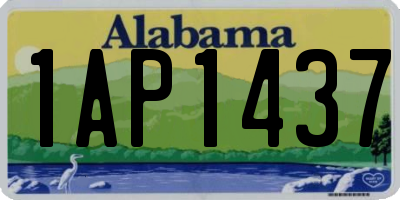 AL license plate 1AP1437